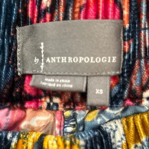 ANTHROPOLOGIE Zadie Patchwork Print Velvet Tassel Tie Lounge/sleep Pants XS/S - Picture 4 of 9